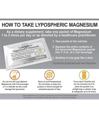 Lypo-Spheric Magnesium L-Threonate 30 Packets | 77mg per Packet | Liposome Encapsulated | Non-GMO - Buy Online on GoSupps.com