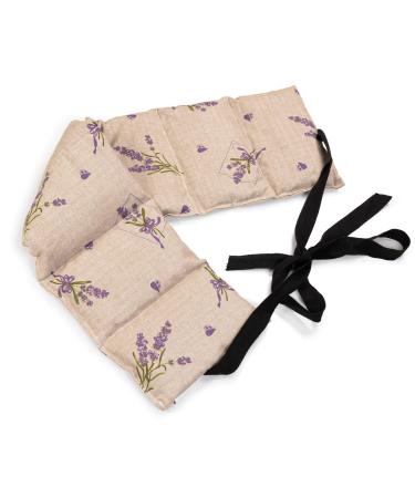 Cherry stone pillow 7-chamber with band 65x15 country style romance - heat cushion grain pillow with cherry stones