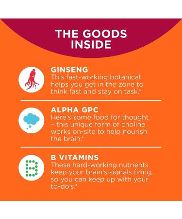 Olly Laser Focus Gummy Supplement - 18 Day Supply, Ginseng, Alpha GPC, B Vitamins, Berry Tangy Tangerine - 36 Count - Buy Online on GoSupps.com