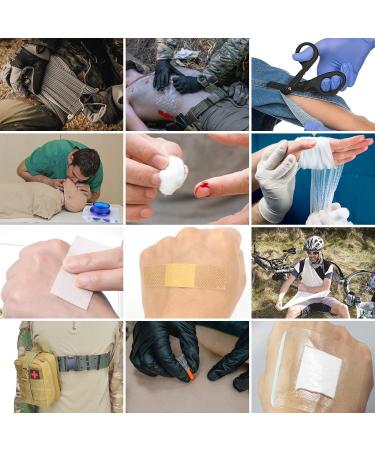 Premium Outdoor First Aid Set - Military-Grade 48-Piece Survival Kit for Camping Home Car & School - Buy Online on GoSupps.com
