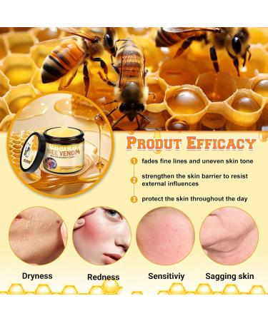Bee Venom Skin Restoration Cream Bee Venom Comprehensive Creams Professional BeeVenom Skins Cream Advanced Firming & Wrinkle-Reducing Creams Natural Skins Moisturizer for All Skin Types(2pcs) - Buy Online on GoSupps.com