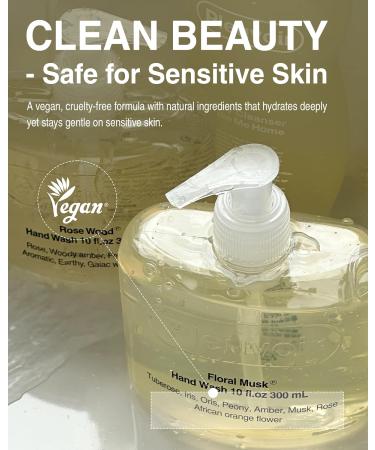 Pleuvoir Hand Wash Hinoki Leather - Hydrating Liquid Hand Soap - Mysterious Cypress Forest Leather Scent - Moisturizing with Hyaluronic Acid Ceramides - Vegan K-Beauty 10 fl.oz Cypress Forest and Leather - Buy Online on GoSupps.com