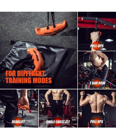 Kcross Ergonomic Resistance Band Pull Up Handles - Orange - Buy Online on GoSupps.com