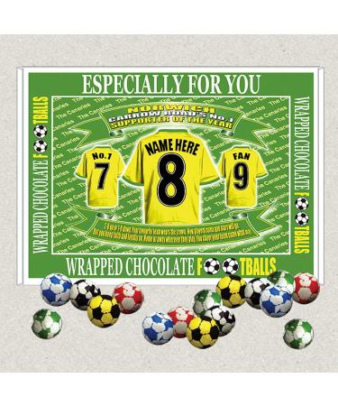 Norwich Football Shirt Personalised Gift Boxed Sweets Choice of Sweets - Buy Online on GoSupps.com