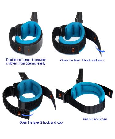 Blisstime Anti Lost Wrist Link for Toddlers & Kids - Blue 1.5m (59 Inch) - Pack of 1 - Buy Online on GoSupps.com