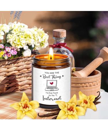 Vanilla Scented Soy Wax Candle Gift - Aromatherapy Gift for Women | Unique Birthday & Christmas Present for Her, Best Friend, Sister, BFF - Buy Online on GoSupps.com