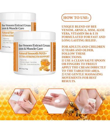 Beeswax Joint Muscle Bone Cream - Fast Pain Relief for Back Neck & Joints | Arnica & Vitamin | 2 Oz - Buy Online on GoSupps.com