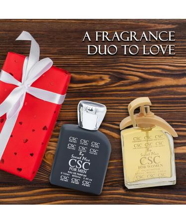 CSC Couple Set Perfume for Women/Men Eau De Parfum - Amber Floral Jasmine Bourbon Vanilla & Woods Oriental-Floral Women/Men Cologne with a Modern Twist Elegant 100ml Bottle for Best Gift - Buy Online on GoSupps.com