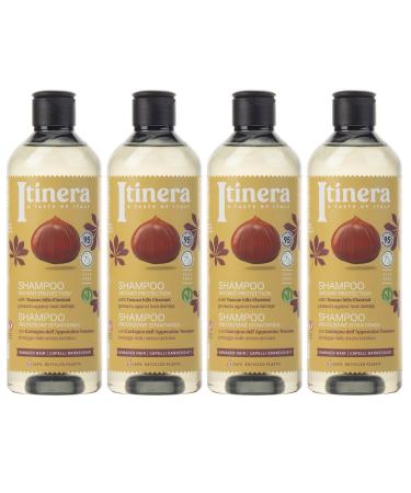 sarcia.eu Itinera Shampoo for damaged hair with Tuscan chestnut 95% natural ingredients 370 ml