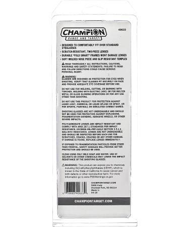 Champion Over-Spec Ballistic Glasses - Clear | High-Quality Eye Protection - Buy Online on GoSupps.com