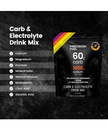 Buy Precision Fuel PF 60 Carb & Electrolyte Drink Mix Powder - Vegan Hydration & Energy for Endurance - Mild Citrus Flavor 2-Pack 60g Carb 1000mg Sodium - International Shipping Available - Buy Online on GoSupps.com