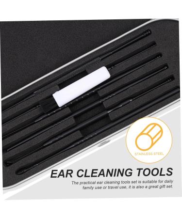 HOLIDYOYO 6-Piece Portable Ear Cleaning Tool Set Steel Ear Wax Remover Spiral Spring Cleaner for Household Use Safe and Gentle Wax Removal - Buy Online on GoSupps.com
