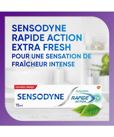 Sensodyne Sensodyne Quick Action Whitening Toothpaste Quick Relief for Sensitive Teeth and Long-Lasting Daily Protection with Whitening Action Pack of 4 x 75 ml - Buy Online on GoSupps.com