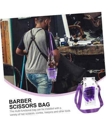 FRCOLOR Set of 2 Bag for Hair Scissors Hair Cutting Scissors Set Tool Organiser Scissor Belt Bag Leather Scissors Kit Tool Box Salon Hairdresser Belt Bag PVC - Buy Online on GoSupps.com