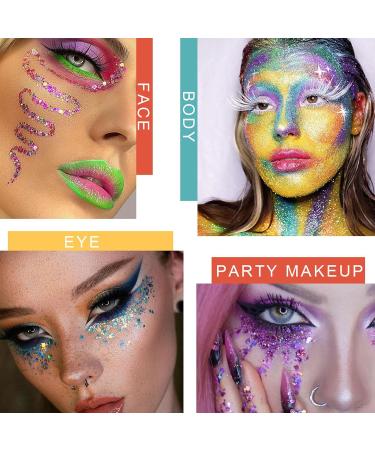 Glitter Eyeshadow Palette | 40 Bright Colors Matte Shimmer Eyeshadow Makeup Pallete - Long Lasting and High Pigment Eye Shadow Cosmetics Set For Halloween Cosplay Make Up - Buy Online on GoSupps.com