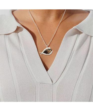 Frmuic Cute Angel Dog Necklace - Perfect Gift for Animal Lovers & Young Girls Adjustable Trailer Chain Design - Buy Online on GoSupps.com