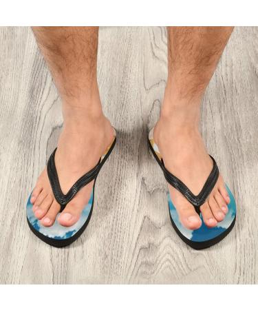 Mnsruu Ocean Wave Flip Flops | Sand Beach Summer Sandals for Men & Women | Travel Home & Spa Use | XS Size - Buy Online on GoSupps.com