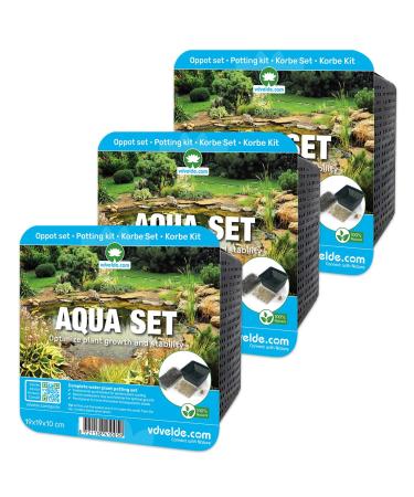 Vdvelde aqua set - plug set for all types of aquatic plants (pond basket clay gravel & fertilizer) - VDvelde aqua aqua set - 3 pieces