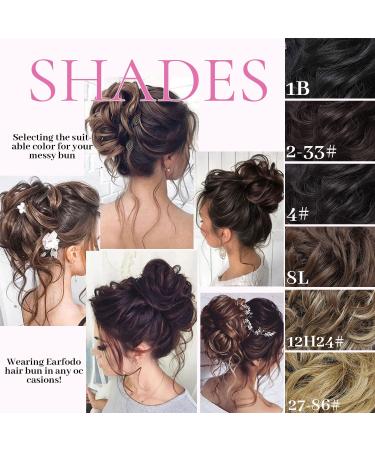 Fulang Hair 5-Pack Large Wavy Bun Extensions - Artificial Hair Ties for Women's Updos & Messy Buns - Buy Online on GoSupps.com