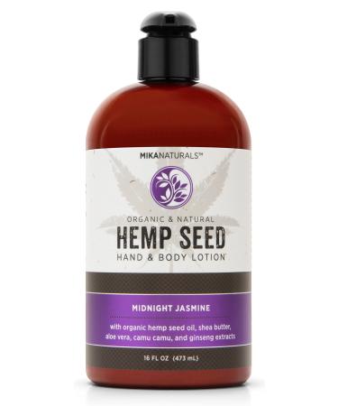 MIKA NATURALS Hemp Seed Hand & Body Lotion (Midnight Jasmine) 16 fl. oz.