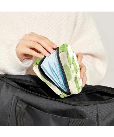 Cute Cartoon Frog Sanitary Napkin Storage Bag | Feminine Menstrual Cup & Nursing Pad Holder | Portable Period Bag for Women & Teen Girls - Multi-colored - Buy Online on GoSupps.com