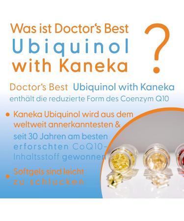 Doctor's Best Ubiquinol 200mg | Kaneka QH CoQ10 - 30 Capsules for Heart Health & Energy | Buy Internationally - Buy Online on GoSupps.com