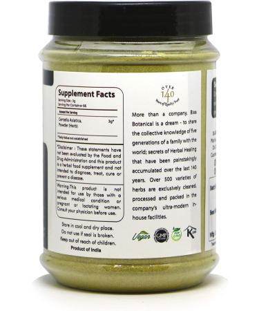 Gotu Kola Powder (Centella Asiatica) 7 Oz - Ayurvedic Herb for Health & Longevity | Natural Anti-Anxiety & Alterative Supplement - Buy Online on GoSupps.com