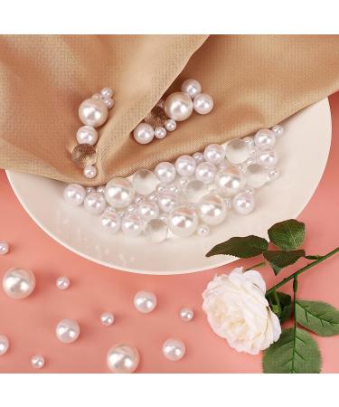 SUREAM 250PCS Floating Beads for Centerpiece  Artificial No Hole White Vase Pearls and 2300PCS Water Gel Bead for Valentine's Day Candle  Wedding  Birthday  Brushes Holder  Multipurpose Use 8/14/20mm White 8mm 14mm 20mm - Buy Online on GoSupps.com