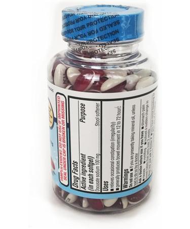 Equate Stool Softener 100mg 280 Softgels | Compare to Colace | Fast-Acting Relief - Buy Online on GoSupps.com