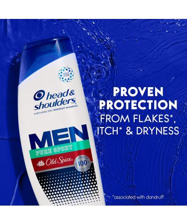 Head & Shoulders Old Spice Pure Sport Shampoo 613ML White Blue Red 1 - Buy Online on GoSupps.com