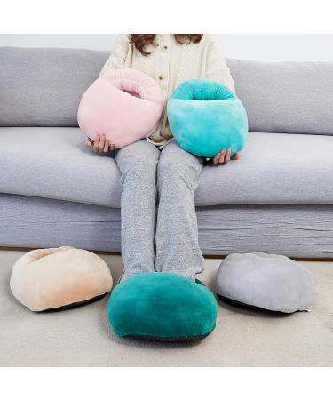 Rebellious Heated Foot Shoes - USB Warm Slippers & Foot Warmers for Winter Home Travel & Office - Cozy Blue Foot Cover - Buy Online on GoSupps.com