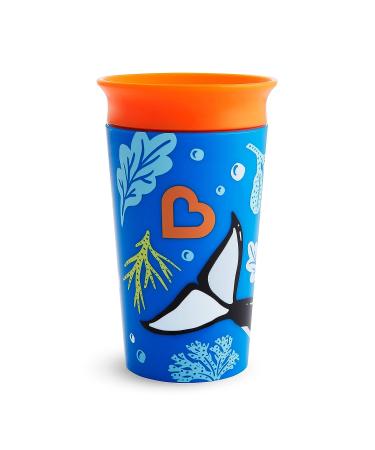 Munchkin Miracle 360 WildLove Sippy Cup 9 Oz - Orca Design - 1 Pack | Eco-Friendly Sippy Cup for Toddlers - Buy Online on GoSupps.com