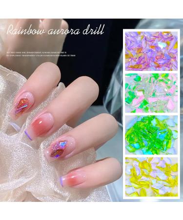 FEIlei 50Pcs Mixed Glass Crystal Hybrid Diamond Rhinestones Nail Art Decorations Drop Rhombus Flatback Stones 3D Gems - Buy Online on GoSupps.com