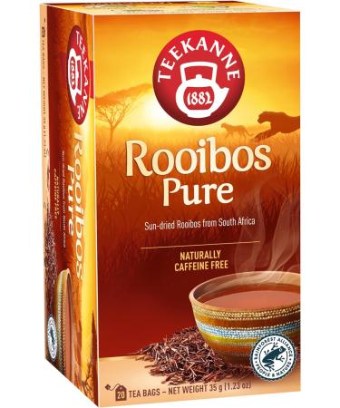 Teekanne Pure Rooibos Infusion Tea All Natural Sun Dried Rooibos from South Africa 20 Teabags - Buy Online on GoSupps.com