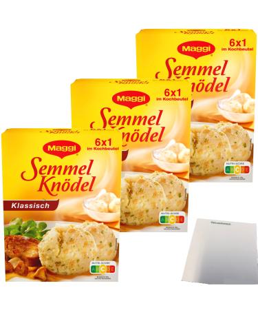 Maggi Bread Dumplings Classic Bread Dumplings in Cooking Bags 3 Pack (3x200g) + usy Block