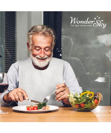 100 Pack Disposable Adult Bibs for Eating - White Overhead Apron Bib for Elderly, Men, Women, Adults with Special Needs - Medical Nursing Home Care - Buy Online on GoSupps.com