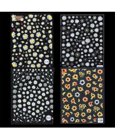 Back Glue Nail Decorations DIY Salon Nail Supplies Nails Sticker for Summer Nail Art Decorations Flowers Nail Sticker Nail Art Sticker