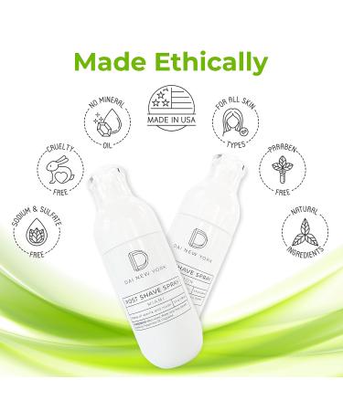 Post Shave Spray - Natural After Shave for Razor Bumps & Burns | 5 oz Warm Vanilla Scent | Unisex - Ship Worldwide - Buy Online on GoSupps.com