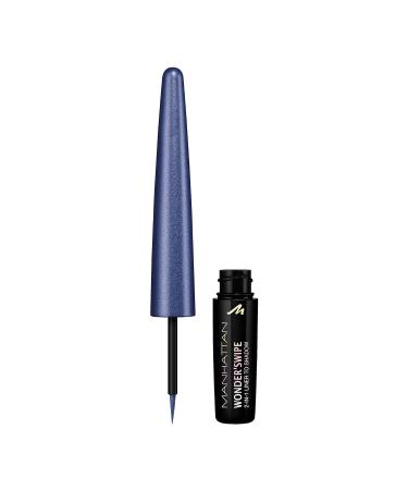 Buy Manhattan Wonderswipe 2-in-1 Shimmering Eyeliner & Eye Shadow - Color 500 Front Stage Blue (1.7 ml) | International Shipping Available - Buy Online on GoSupps.com