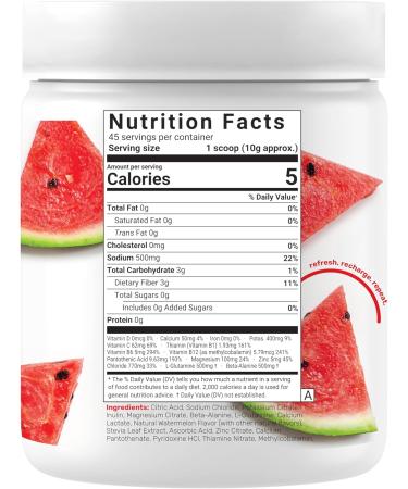 DEAL SUPPLEMENT Daily Electrolyte Hydration Powder Sugar Free Drink Mix Watermelon Flavor 45 Servings Balanced Formula with Potassium Magnesium B Vitamins Glutamine & Beta Alanine* - Buy Online on GoSupps.com