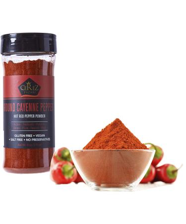 Cerez Pazari Ground Cayenne Pepper Powder 6 oz, Red Pepper Powder, %100 Natural, Freshly Packed, Gluten Free
