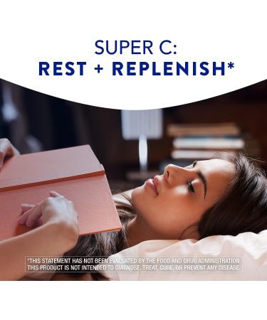 Vicks Super C Nighttime Supplement 28ct - Vitamin C, B Vitamins, Herbal Extracts for Rest & Replenishment - Easy-to-Swallow Coated Tablets - Buy Online on GoSupps.com