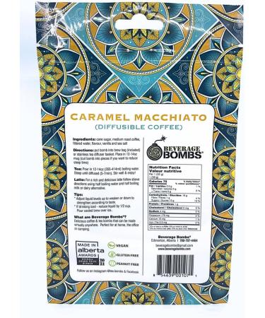 Beverage Bombs Diffusible Coffee Bombs Gift Pack Caramel Macchiato - Italian Roast Coffee with Salted Caramel | Coffee or Latte | Gluten Free | Makes 6 Mugs 12-14 oz each - Buy Online on GoSupps.com