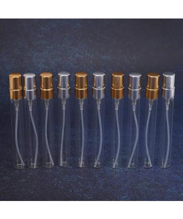 Jeenuuder 10 Pieces/10ML Refillable Parfum Portable Perfume Bottle with Aluminium Pump - Buy Online on GoSupps.com