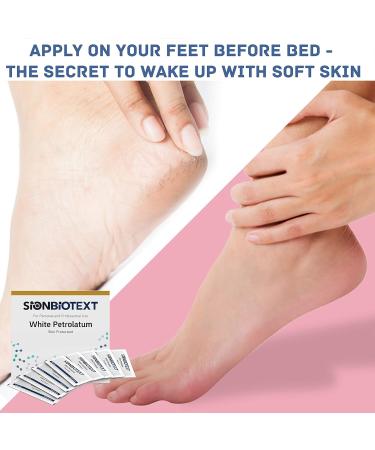 Sion Biotext White Petrolatum Jelly - 144-Count Large Value Pack for Skin Therapy and Protection - Chapped Lip Balm, Diaper Rash, Cracked Heels & Feet - 0.5g Individual Foil Packs - Buy Online on GoSupps.com