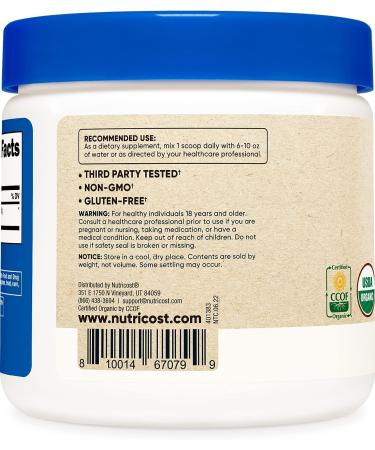 Nutricost Organic Cordyceps Powder 100g - USDA Certified, Non-GMO, Gluten-Free - 3.52oz (1 Pack) - Buy Online on GoSupps.com