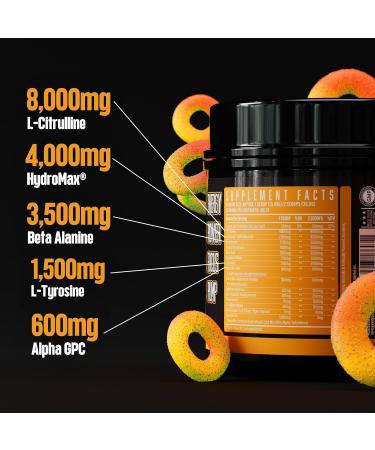 Buy Huge Supplements Wrecked Pre-Workout Powder - 40 Servings Peach Rings | Boost Energy Focus & Pumps with 30G+ Ingredients - Buy Online on GoSupps.com