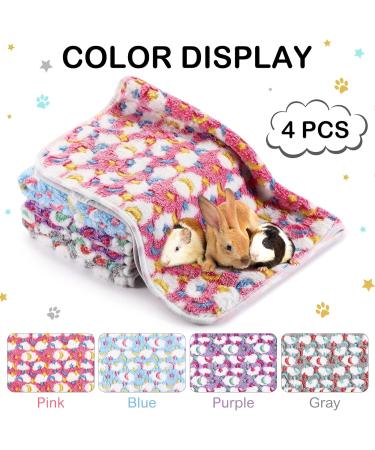 Buy NAMALU 4 Waterproof Guinea Pig Fleece Ceiling Inserts | Reusable Pipi Pads for Small Dogs & Guinea Pigs - Moon Star Pattern 30x30 cm - Buy Online on GoSupps.com