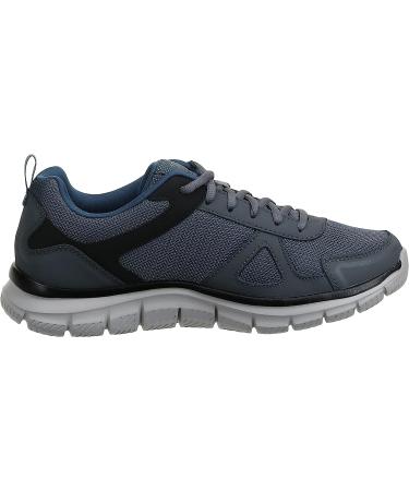 Skechers Men's Track Scloric Oxford - Gray/Navy - Size 10.5 2E US - Buy Online on GoSupps.com