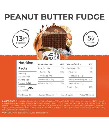 Power Crunch Peanut Butter Fudge Protein Wafer Bars - High Protein Snacks (12 Count) - Delicious Taste! - Buy Online on GoSupps.com